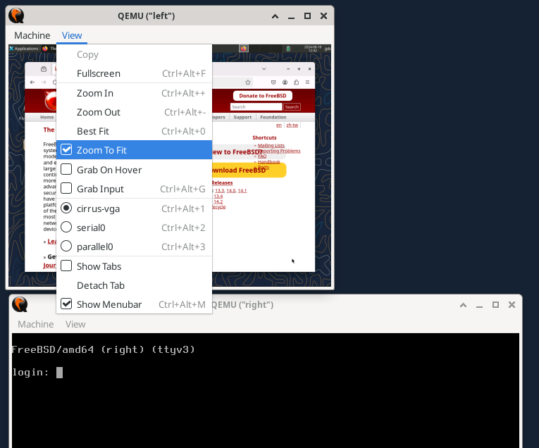 Использование опции `Zoom to Fit` в меню View